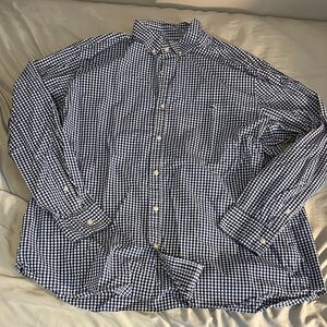 Vineyard Vines Navy and White Checkered Shirt